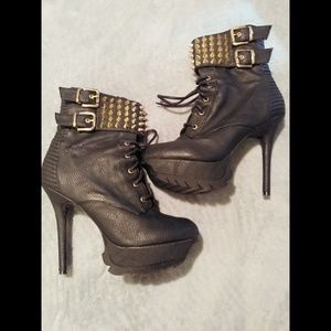 Sam Edelman "Vienna" heel platform boots